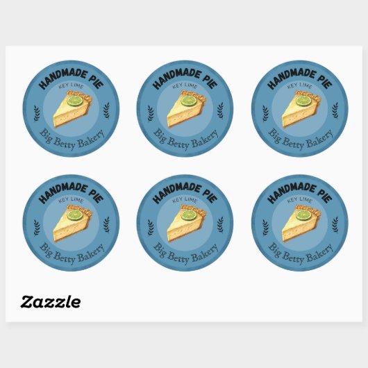 Aangepaste Key Limoen Pie Labels | Gepersonaliseer (Vel)