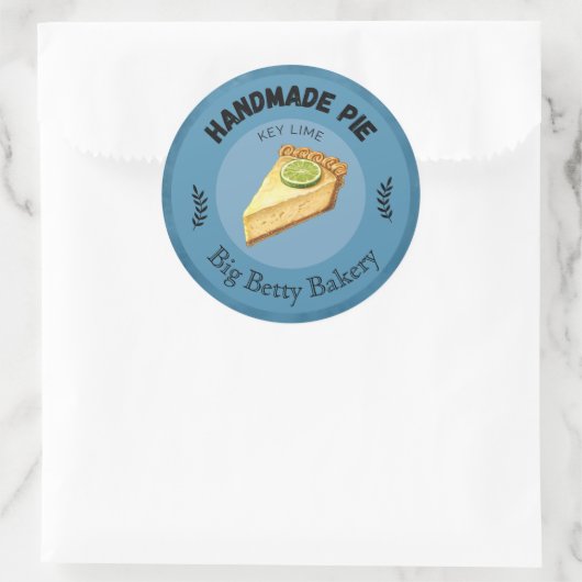 Aangepaste Key Limoen Pie Labels | Gepersonaliseer (Tas)