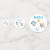 Aangepaste Kids Verjaardag Space-thema Confetti (Voorkanten)