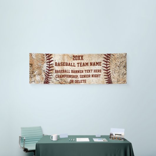 Aangepaste  kijkBASEBALBANNER met Jouw tekst Spandoek (Beurs)