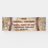 Aangepaste  kijkBASEBALBANNER met Jouw tekst Spandoek (Horizontaal)