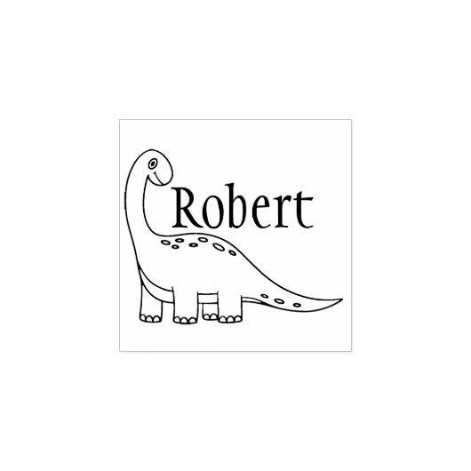 Aangepaste Kind Dino Handtekening Rubberstempel (Afrduk)