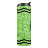 Aangepaste Kinder Apple Green Glitter Crayon Tumbl Thermosbeker (Gedraaid links)