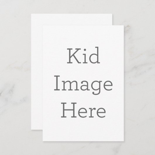 8,9 x 12,7 cm Enkele bedankkaart (Voorkant / Achterkant)