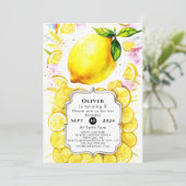 Aangepaste Kinder citroen Verjaardag Kaart (Staand voorkant)