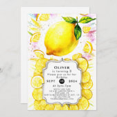 Aangepaste Kinder citroen Verjaardag Kaart (Voorkant / Achterkant)