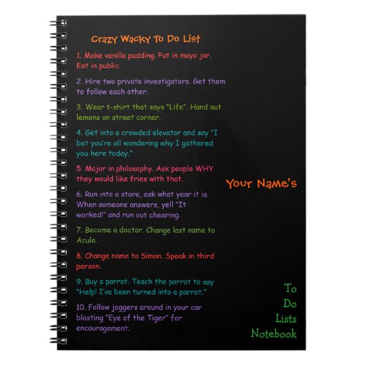 Aangepaste Kinder grappige maffie die het Notitieb Notitieboek (Voorkant)