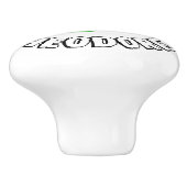 Aangepaste kinder groene dinolade keramische knop (Zijkant)