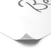 Aangepaste Kinder Initiaal en naamafdrukken Poster (Hoek)