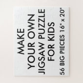 Aangepaste Kinder Jigzaag Puzzle 56 Big PC. Legpuzzel (Verticaal)