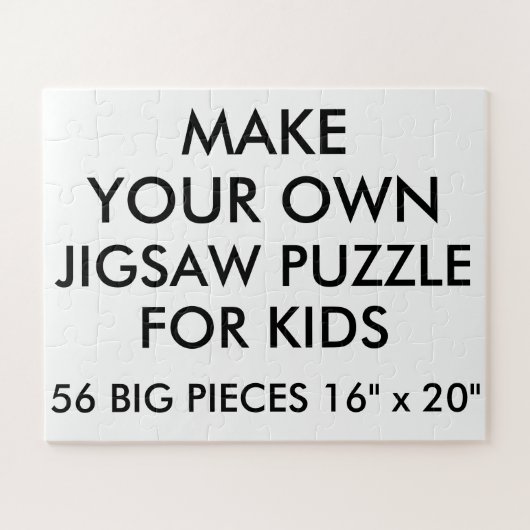 Aangepaste Kinder Jigzaag Puzzle 56 Big PC. Legpuzzel (Horizontaal)