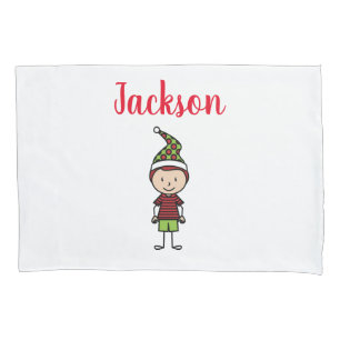 Aangepaste Kinder kerstjongen Kussensloop