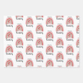 Aangepaste Kinder kerstkaarten Inpakpapier Vel (Voorkant 3)