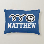Aangepaste kinder kussen met schattig voetbal (Achterkant)