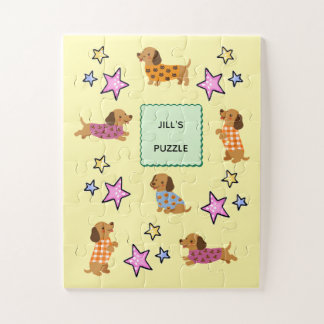 Aangepaste Kinder Legpuzzel met Mopshond en Sterre