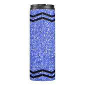 Aangepaste Kinder naam Blue Glitter Crayon Drink T Thermosbeker (Achterkant)