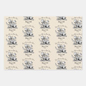 Aangepaste Kinder namen Sommige konijn houdt van j Inpakpapier Vel (Voorkant 2)