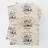 Aangepaste Kinder namen Sommige konijn houdt van j Inpakpapier Vel (In situ)