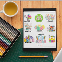 Aangepaste Kinder paaswijn-Sticker