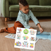 Aangepaste Kinder paaswijn-Sticker Sticker