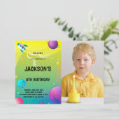 Aangepaste Kinder ruimte Uitnodiging (Staand voorkant)