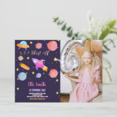 Aangepaste Kinder ruimte Uitnodiging (Staand voorkant)