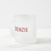 Aangepaste Kinder sokaap-Mok Matglas Koffiemok (Voorkant links)