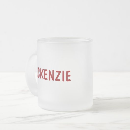 Aangepaste Kinder sokaap-Mok Matglas Koffiemok (Voorkant links)