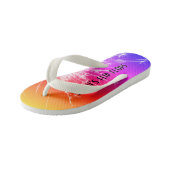 Aangepaste Kinder Teenslippers – Sunset & Palm Tre (Schuin)