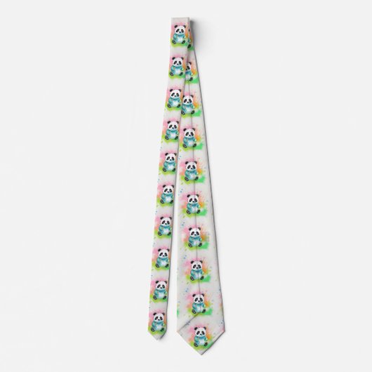 Aangepaste kinder tekening stropdas (Achterkant)