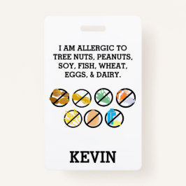 Aangepaste Kinder waarschuwingssymbolen voor aller Badge