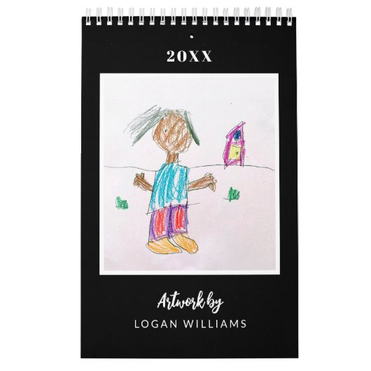 Aangepaste Kinderen Art Keepsake kerstcadeau Kalender (Hoes)