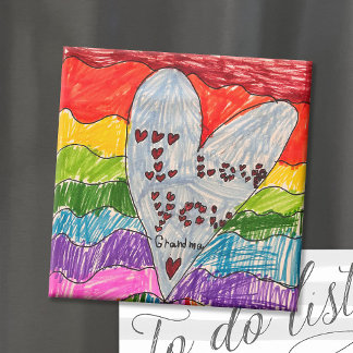 Aangepaste Kinderen Art Keepsake Magneet