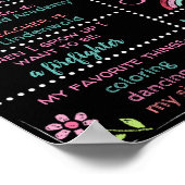 Aangepaste kindergarten, eerste dag, bord poster (Hoek)