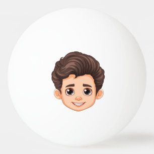 Aangepaste kindergezicht grappig feest gepersonali pingpongballen