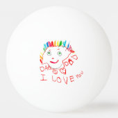Aangepaste Kinderkunst-herinnering Pingpongballen (Voorkant)