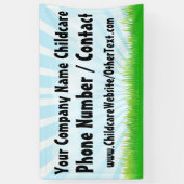 Aangepaste kinderopvang kinderopvang Business Sign Spandoek (Verticaal)