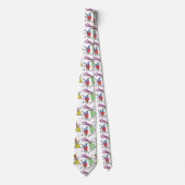 Aangepaste kindertekening op  stropdas (Voorkant)