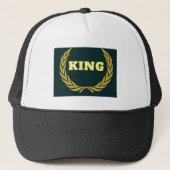 Aangepaste KING Afbeelding en tekst Alfa Slab One Trucker Pet (Voorkant)