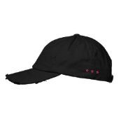 Aangepaste KING-tekst Verhoog uw Casual stijl-Pet  Geborduurde Pet (Links)