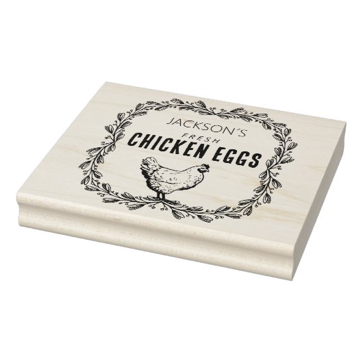Aangepaste kippeneieren, klein bedrijf  	rubberstempel (Stempel)