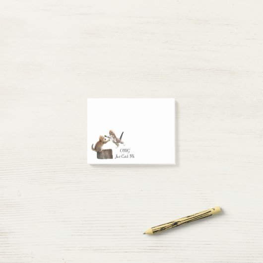 Aangepaste Kitten Post-it-notities Post-it® Notes (Op bureau)