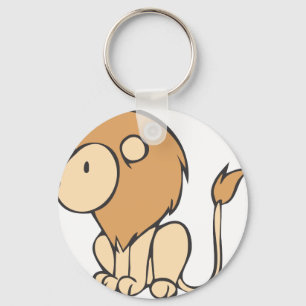 Aangepaste klare Baby lion Cartoon Sleutelhanger