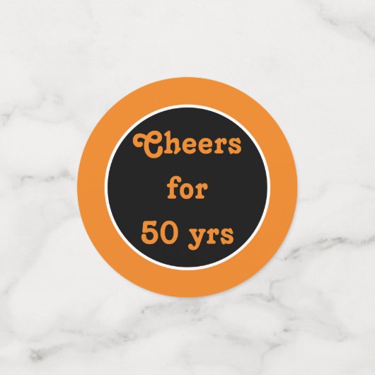 Aangepaste klas reünie tafel confetti! confetti (Kleine voorkant)