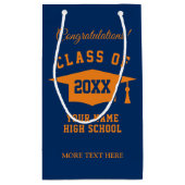 Aangepaste klas van het schooldiploma van 2023 klein cadeauzakje (Achterkant)