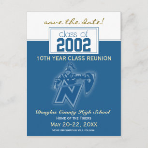 Aangepaste klasse Reunion Save-the-Date kondiging Briefkaart