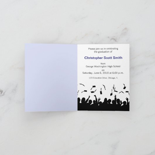 Aangepaste Klasse van 2010 Afstuderen Aankondiging (Binnen)