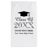 Aangepaste klasse van afgestudeerden in het middel klein cadeauzakje (Achterkant)