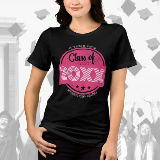 Aangepaste klasse van Afstuderen naam Tri-Blend Shirt