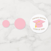 Aangepaste klasse van de roze 20xx-afdichting confetti (Achterkanten)